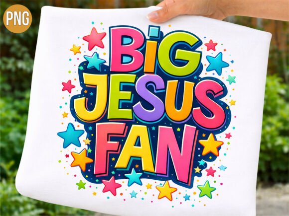 Big Jesus Fan PNG T-Shirt Designs