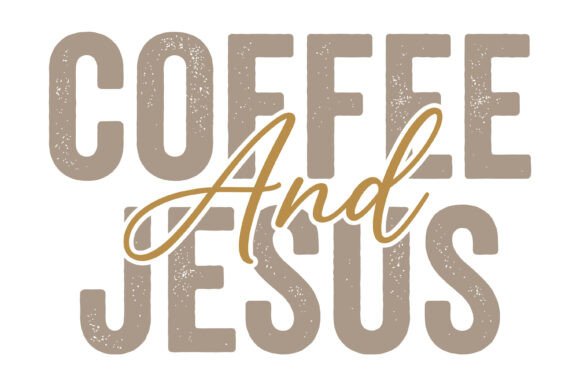 Coffee and Jesus Faith Design T-Shirt Designs
