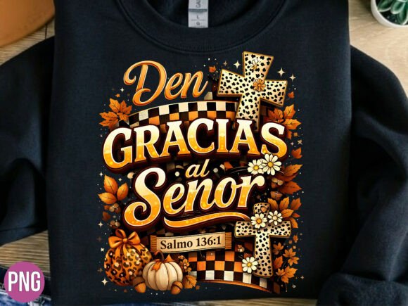 Den Gracias Al Senor Spanish Christian T-Shirt Designs