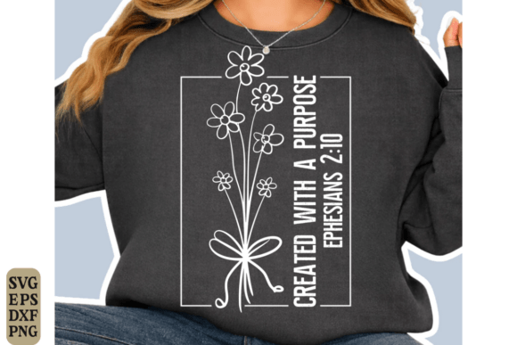 Floral Christian SVG: Jesus & Coquette T-Shirt Designs