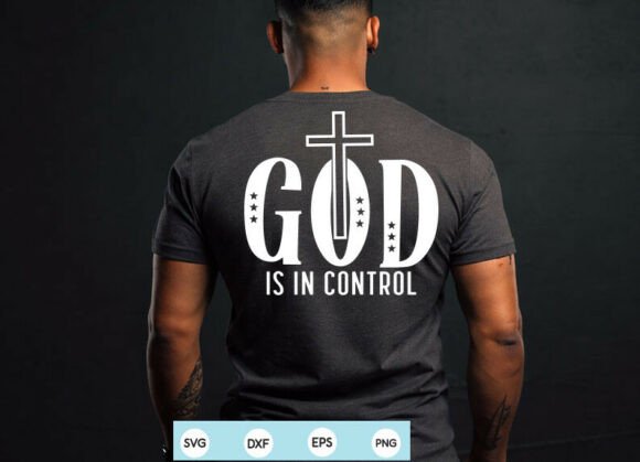 God is in Control SVG PNG Christian