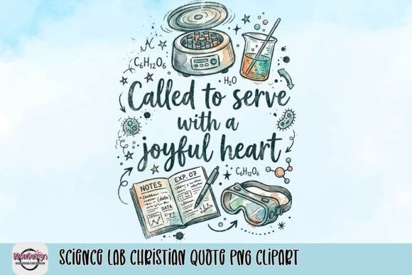 Science Lab Christian Quote PNG Clipart for T-Shirt Designs
